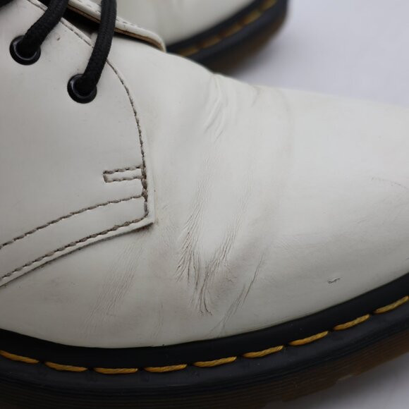 Doc Dr. Martens 1461 Women’s US 10 Men’s US 9 Smooth Leather Oxford Shoes White main image 8